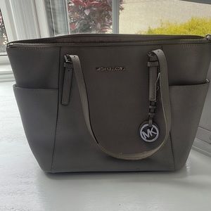Grey Michael Kors purse